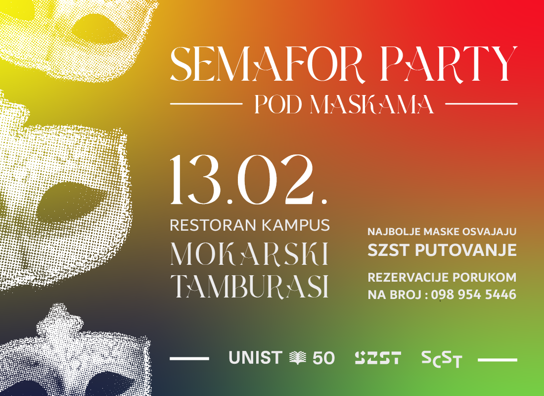 Semafor party pod maskama 