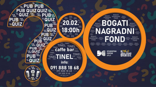 Pub Quiz općeg znanja 20.02.