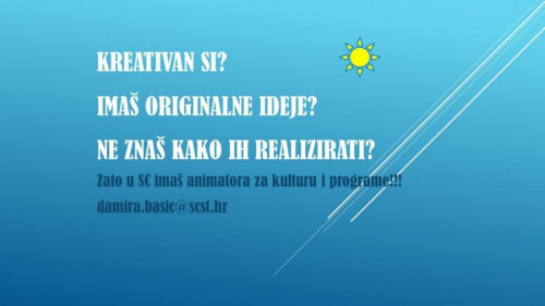 Uključi se i ti u kulturne aktivnosti Sveučilišta u Splitu!