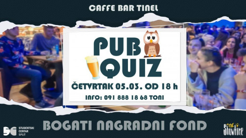 Pub Quiz općeg znanja 05.03.2020.