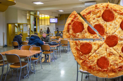 U OBJEKTU JEDNOSTAVNIH USLUGA STOP  OD 12:00 H POSLUŽIVANJE PIZZA