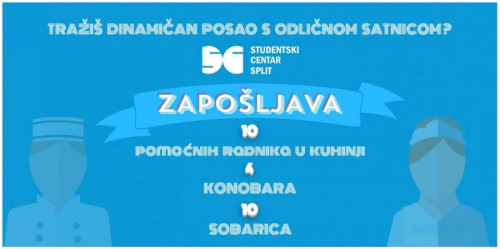 Prijavite se za posao u Studentskom centru i zaradite 30kn/h