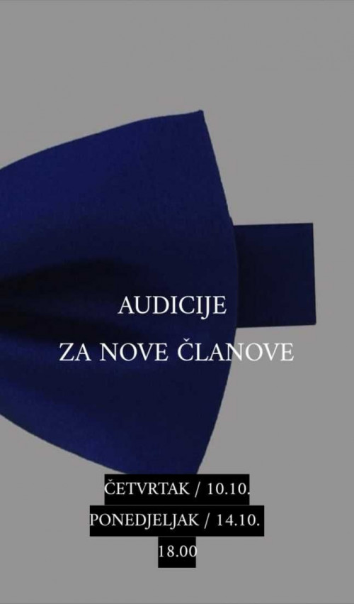 Audicija za akademski pjevački zbor “Silvije Bombardelli”