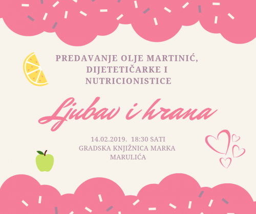 Ljubav i hrana, predavanje Olje Martinić