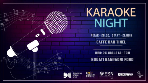 Karaoke večer u petak 28.02.2020.