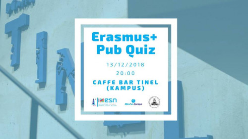 Erasmus pub kviz u caffe baru Tinel na kampusu