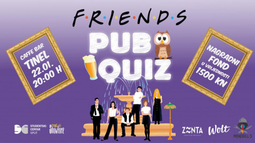 Pub Quiz serije Friends u caffe baru Tinel 22.01.2020.