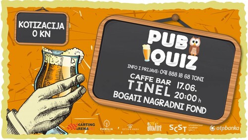 Pub Quiz općeg znanja u srijedu 17.06.