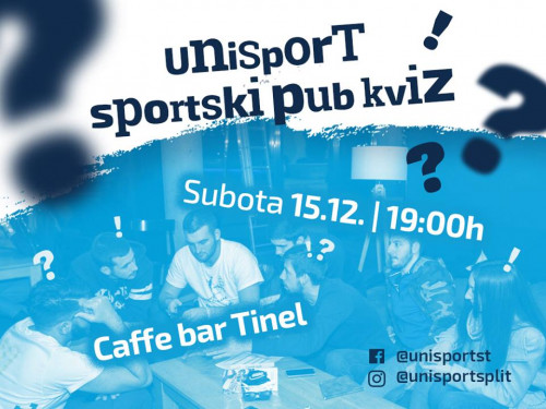 Unisport sportski pub kviz u Tinelu 