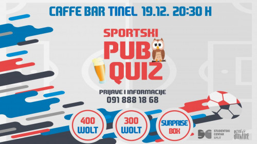 Sportski pub quiz u Tinelu 19.12.