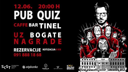 Kviz znanja u Tinelu iz serije La Casa de Papel