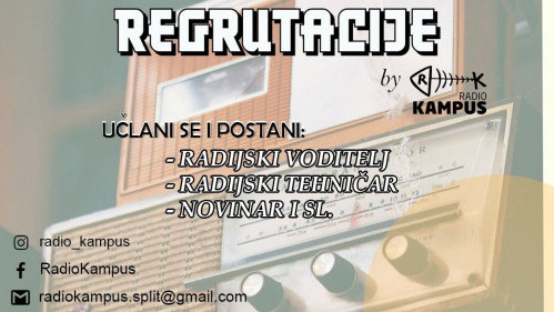 Radio Kampus traži voditelje, novinare i PR-ovce 