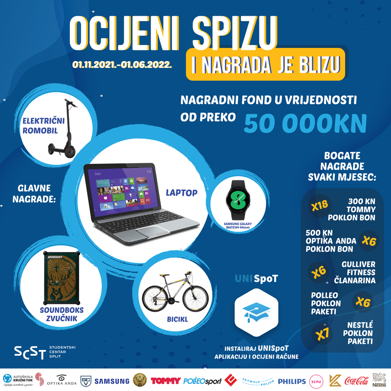 Ocjeni spizu i nagrada je blizu - nagradni natječaj u vrijednosti od 50.000 kuna