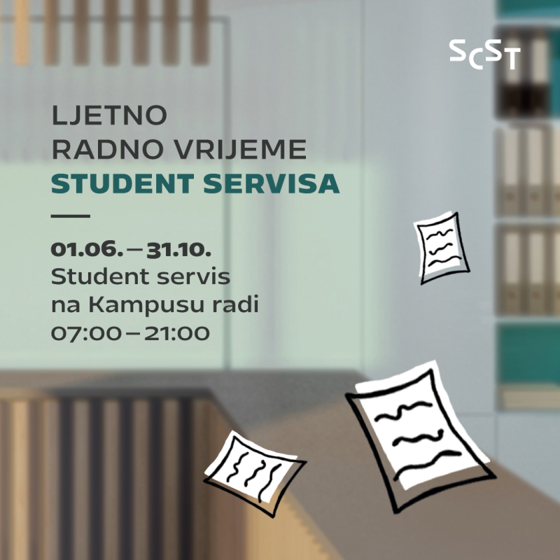 Ljetno radno vrijeme Student servisa Kampus